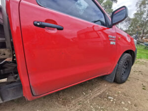 Red toyota hilux