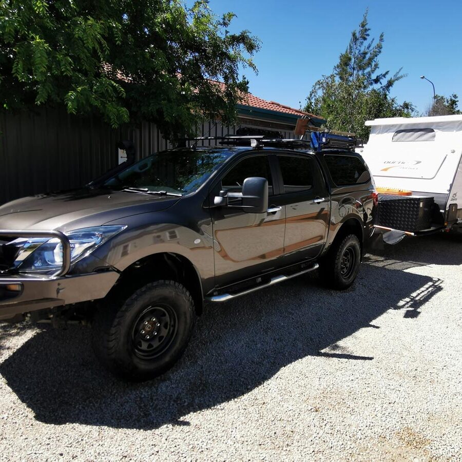 black Mazda BT50 Dual cab